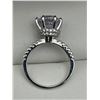 Image 3 : Ladies 1.3 carat Brilliant Cut Solitaire ring with Pavé Band