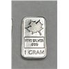 Image 3 : 1 Gram .999 Fine Silver Bars with Maple Leaf Design LOT of 2