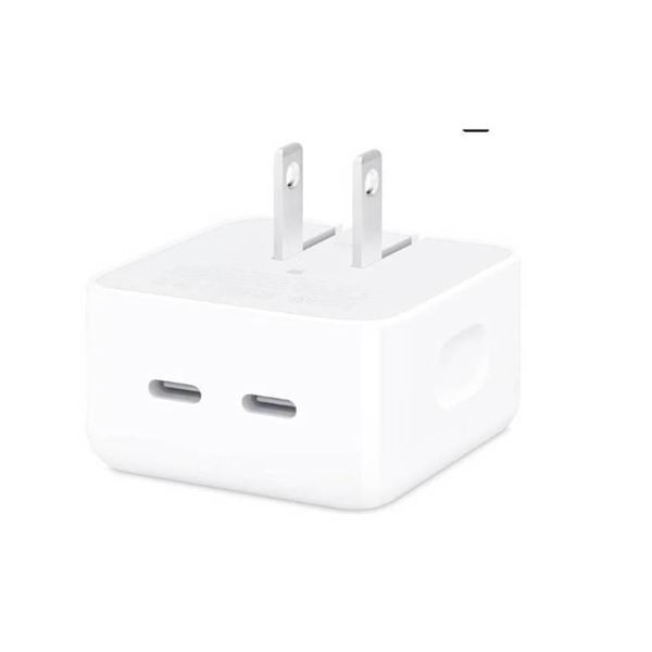 Apple 35W Dual USB-C Port Compact Power Adapter, Model A2571