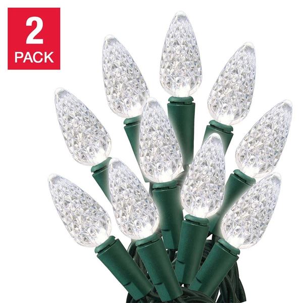 Sylvania Stay-Lit 2-in-1 LED Light Sets, Clear White, Lot of 6