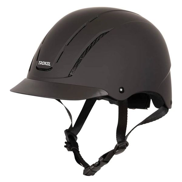 Troxel Spirit Low Profile Equestrian Helmet Size M, Black Duratec