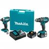 Image 1 : Makita 18V LXT Lithium-Ion 2-Tool Cordless Combo Kit, Model XT281S