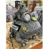 Image 2 : Frog Pair Garden Statue With Solar Powered Light-Up Eyes