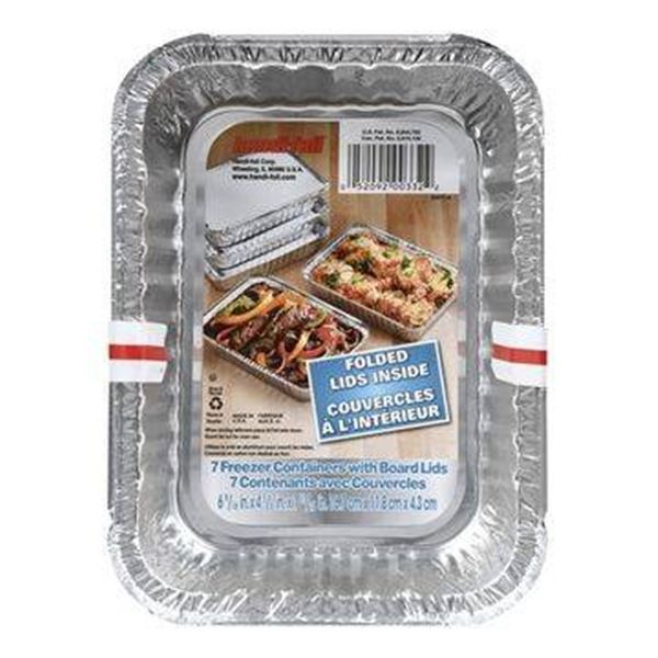 Handi-Foil 7-Count Aluminum Freezer Containers With Board Lids APPROX 120