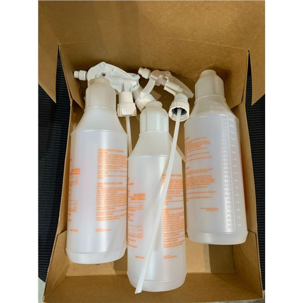 12 Printed Spray Bottles with Trigger Sprayers