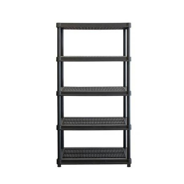 RamTuff 5-Level Resin Shelving Unit, 35.8 x 17.5 x 73 in