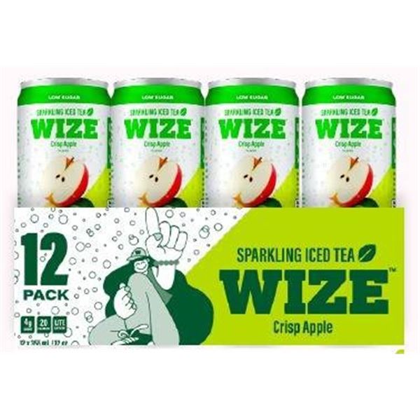 Wize Iced Tea Sparkling Apple 12 x 355 mL Multipack