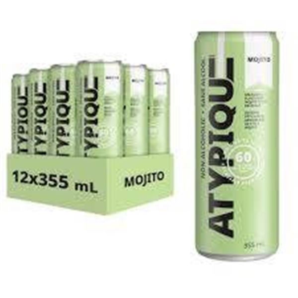 Atypique Non-Alcoholic Mojito 24 x 355 mL Cans