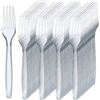 Image 1 : Case Lot of 6 Prestee 300 Clear Plastic Forks (Total 1800 Pieces)