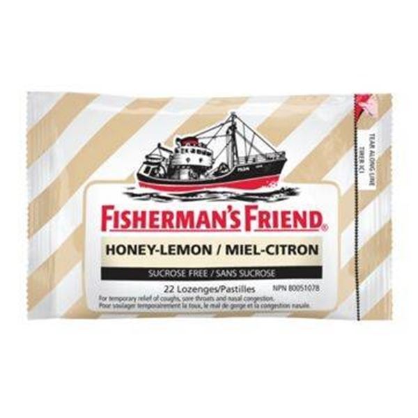 Fisherman’s Friend Sugar-Free Honey-Lemon Lozenges, Lot of 4 x 22 Ct