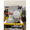 Image 3 : Feit Electric GU24 Performance LED Bulbs Soft White 60 Watt Equivalent 2 Pack Lot of 12