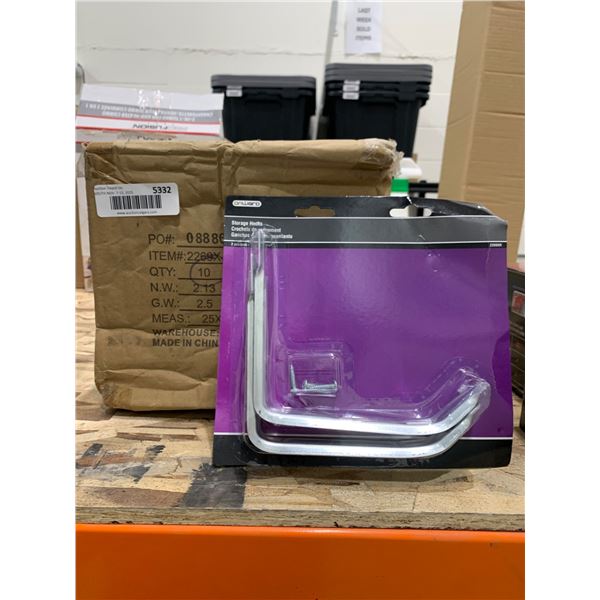 Onward 2269X-R Storage Hooks with Mounting Screws, 2 Pack LOT OF 10