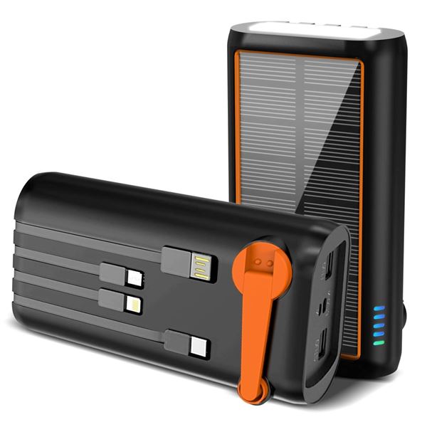 HP8 Orange Solar Power Bank 61200mAh