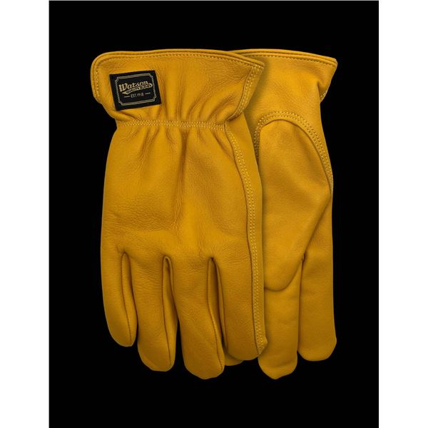2 Pairs of Watson Gloves Style 9477, Size M/M, Genuine Deerskin