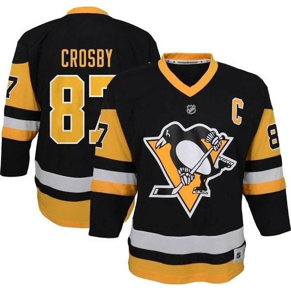 Youth Penguins Crosby Jersey Black/Yellow