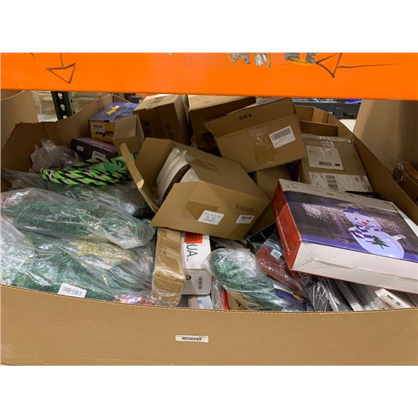 Bulk Lot of Miscellaneous Items Including Holiday and Household Products