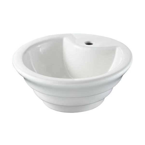 Project Source Vessel Sink Model KSV-1, White Ceramic, 16.5 Inch Diameter