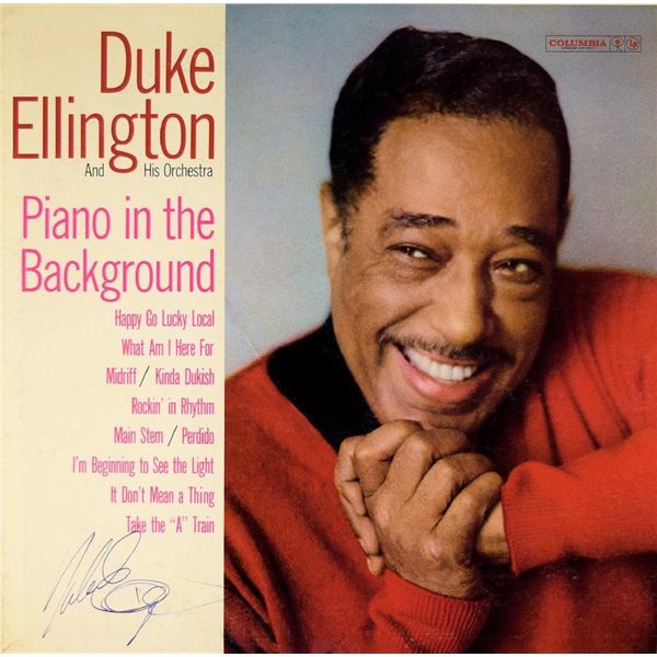Duke Ellington signed Piano In The Background album