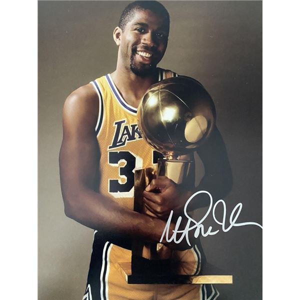 LA Lakers Magic Johnson signed photo