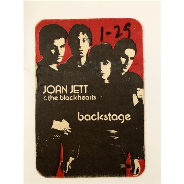 Joan Jett & The Blackhearts Backstage Pass