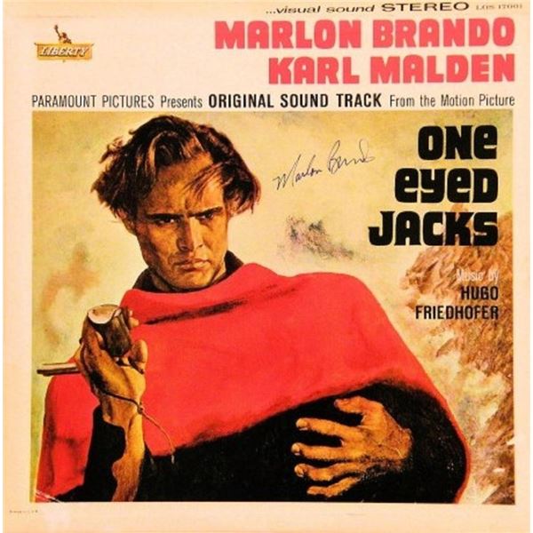Marlon Brando signed One Eyed Jacks soundtrack