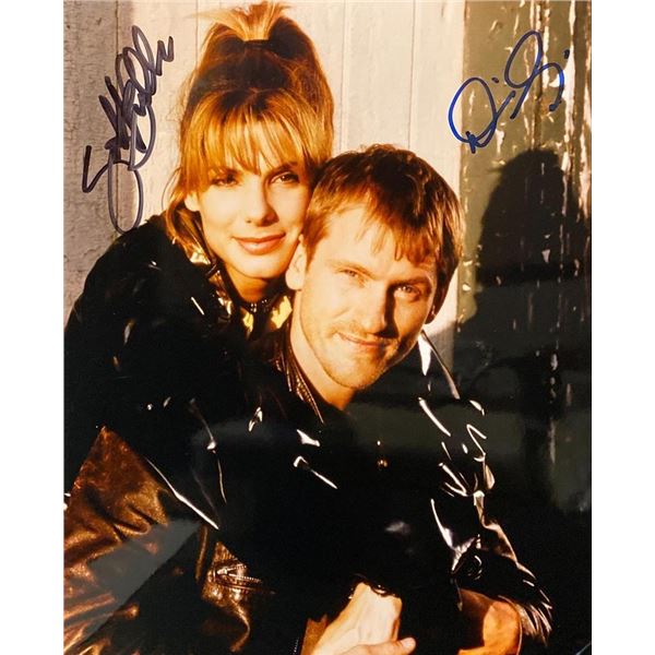 Two If by Sea Sandra Bullock and Denis Leary signed movie photo