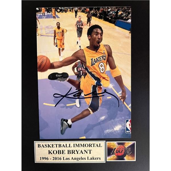 Kobe Bryant signed photo