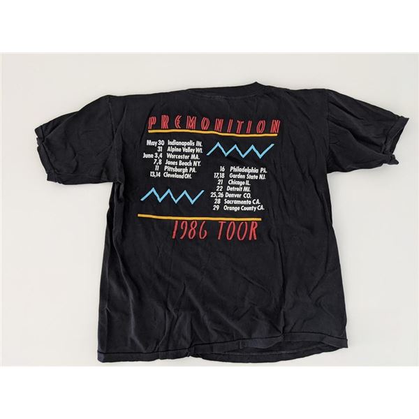 Peter Frampton Premonition 1986 Tour T-Shirt
