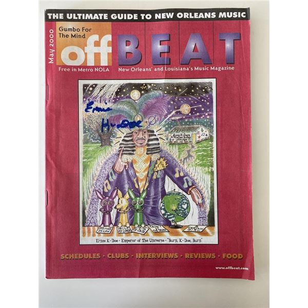 Ernie K-Doe signed magazine