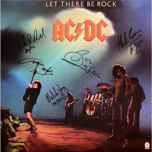 AC/DC signed Let There Be Rock album