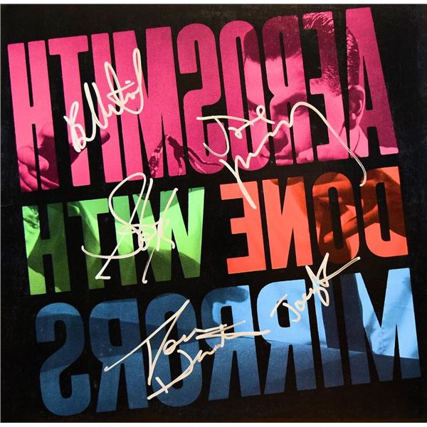 Aerosmith Done With Mirrors signed album