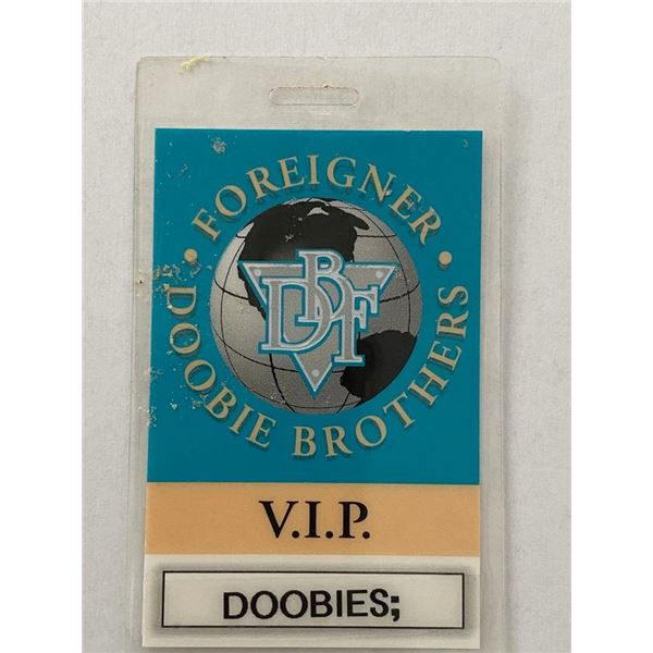 Foreigner - Doobie Brothers Backstage Pass