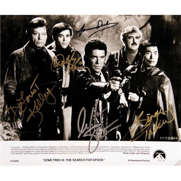 Star Trek III cast signed movie photo