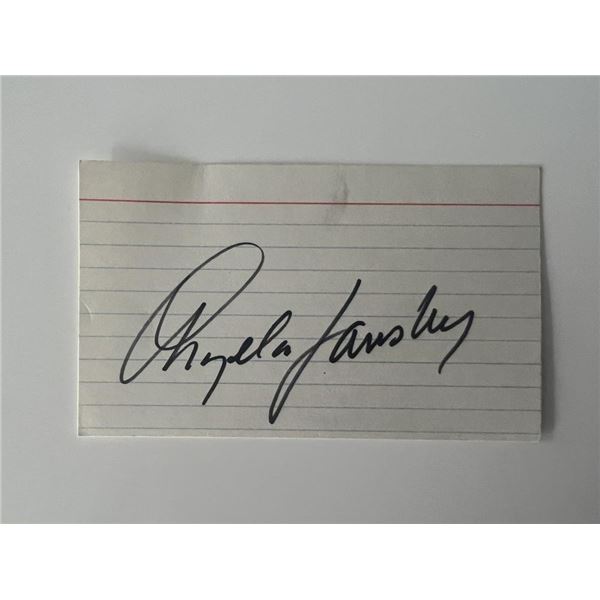Murder She Wrote Angela Lansbury original signature