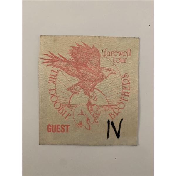 The Doobie Brothers Farewell Tour Backstage Pass