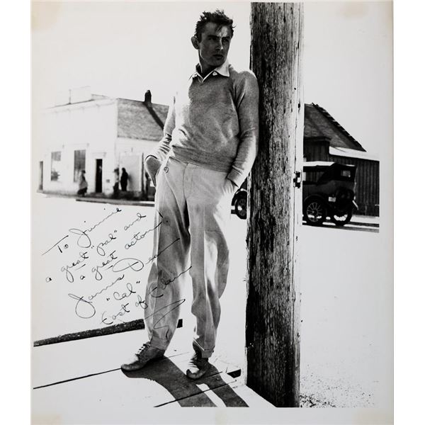 RARE James Dean signed movie still photo