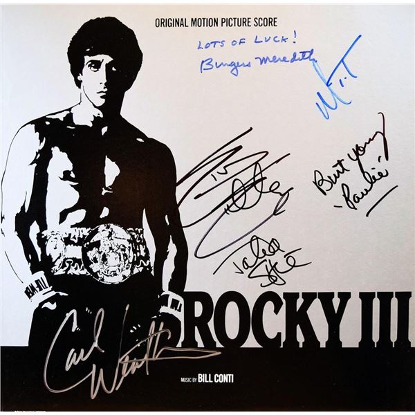 Rocky III signed soundtrack album