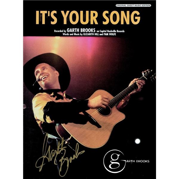 Garth Brooks signed sheet music