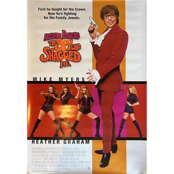 Austin Powers The Spy Who Shagged Me unsigned movie poster