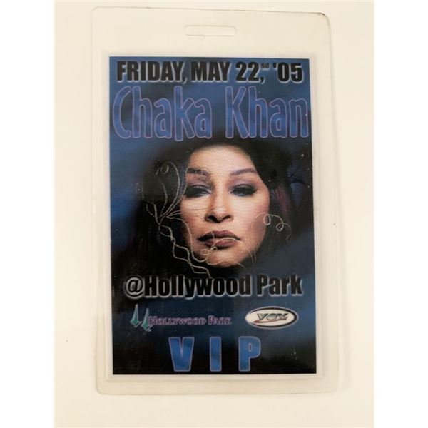 Chaka Khan 2005 Hollywood Park VIP Pass