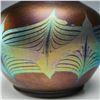 Image 3 : Tiffany Studios Favrile Iridescent Glass Vase w/ Etched L.C.T. Signature