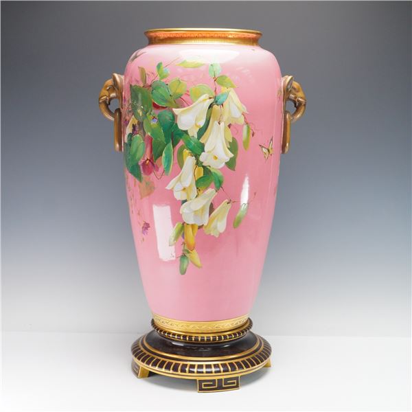 Large Minton Porcelain by Richard Pilsbury Vase