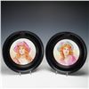 Image 1 : Pair of Artist-Painted Porcelain Plates Framed by J.P. Hewitt