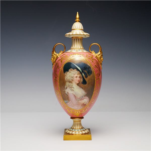 Doulton Burslem by Fred N Sutton Porcelain Covered Urn