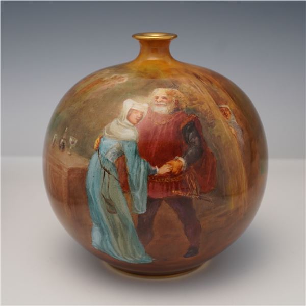 Doulton Burslem by Walter Nunn Shakespearean Vase, Merry Wives