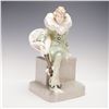 Image 1 : Goldscheider Figurine by Thomasch, Female Pierrot with Mandolin