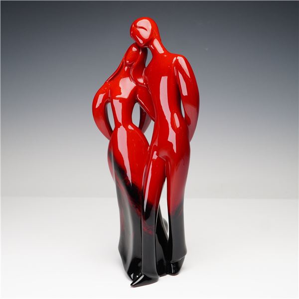 Royal Doulton Prototype Flambe Figurine, Lovers