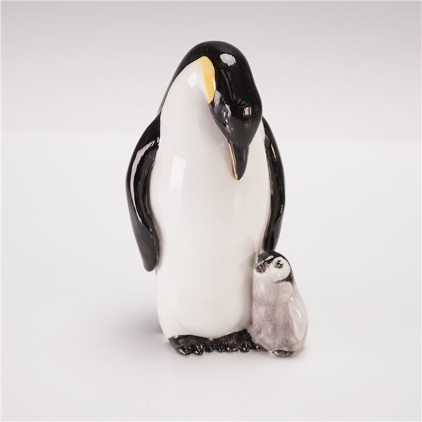 Royal Doulton Prototype Animal Figurine, Penguin with Baby