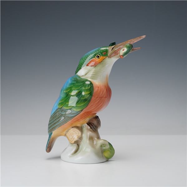 Herend Porcelain Figurine, Kingfisher