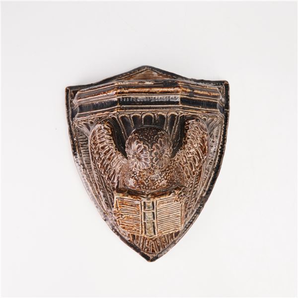 Martin Brothers Potters Stoneware Owl Wall Pocket